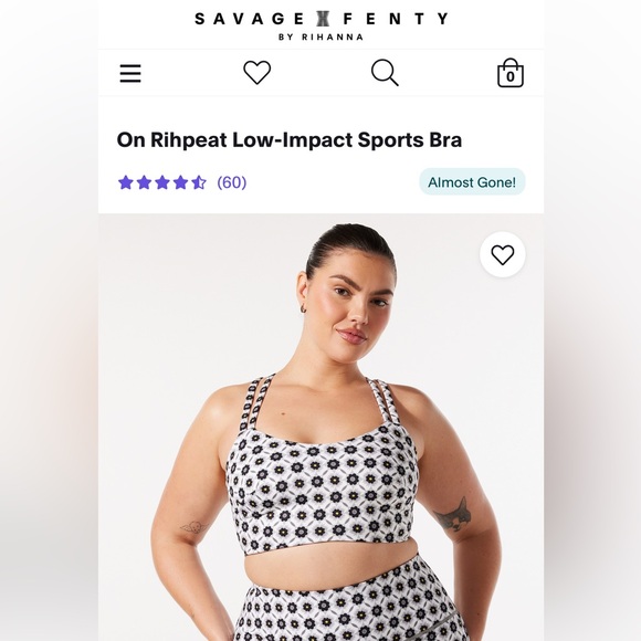 NWT Savage x Fenty low impact sports bra size 3x - Picture 2 of 4